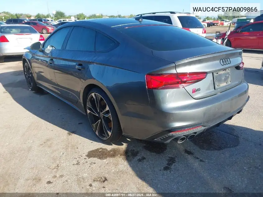 2023 Audi S5 Sportback Premium Plus Tfsi Quattro Tiptronic VIN: WAUC4CF57PA009866 Lot: 42597791