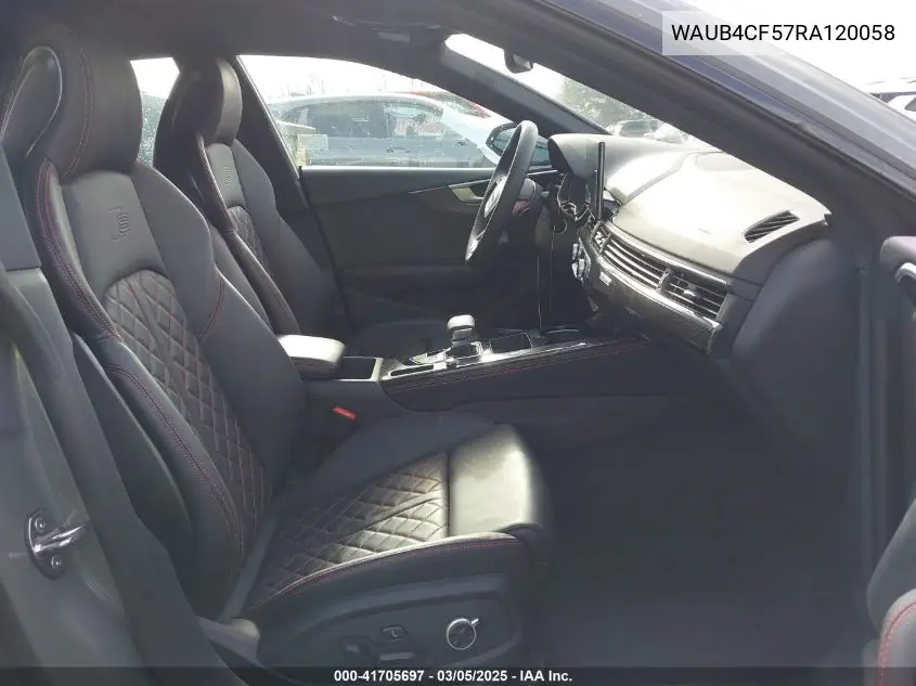 2024 Audi S5 Sportback Prestige Tfsi Quattro Tiptronic VIN: WAUB4CF57RA120058 Lot: 41705697
