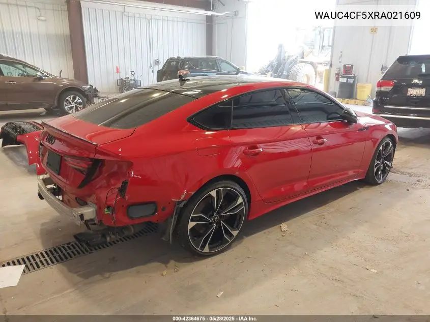 2024 Audi S5 Sportback Premium Plus Tfsi Quattro Tiptronic VIN: WAUC4CF5XRA021609 Lot: 42364675