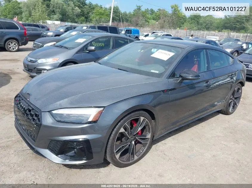 2024 Audi S5 Sportback Premium Plus Tfsi Quattro Tiptronic VIN: WAUC4CF52RA101227 Lot: 42519428