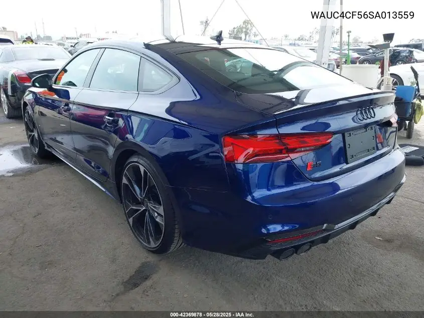 2025 Audi S5 Sportback Premium Tfsi Quattro Tiptronic VIN: WAUC4CF56SA013559 Lot: 42369878