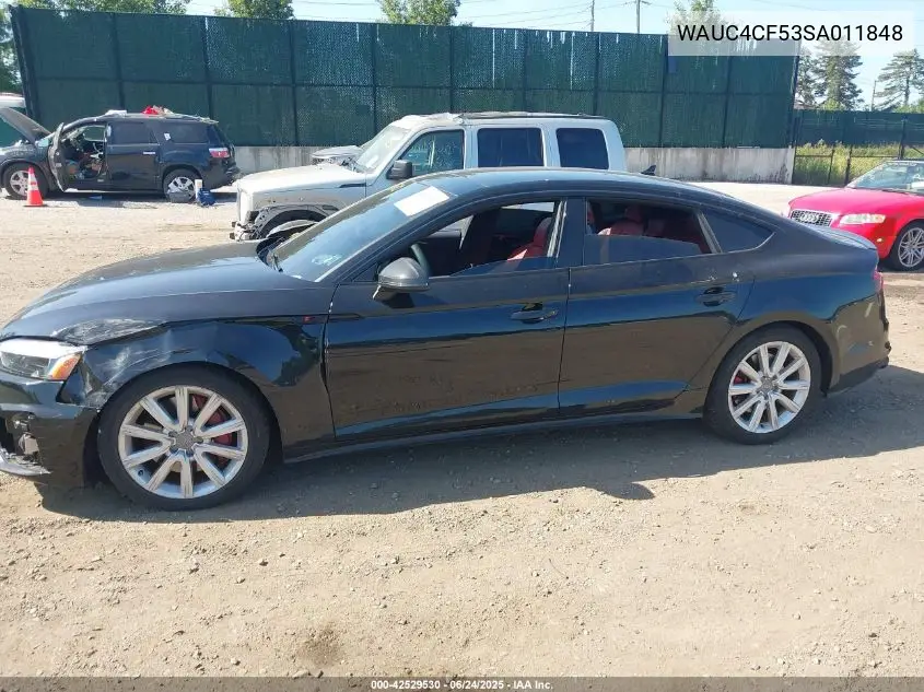2025 Audi S5 Sportback Premium Tfsi Quattro Tiptronic VIN: WAUC4CF53SA011848 Lot: 42529530