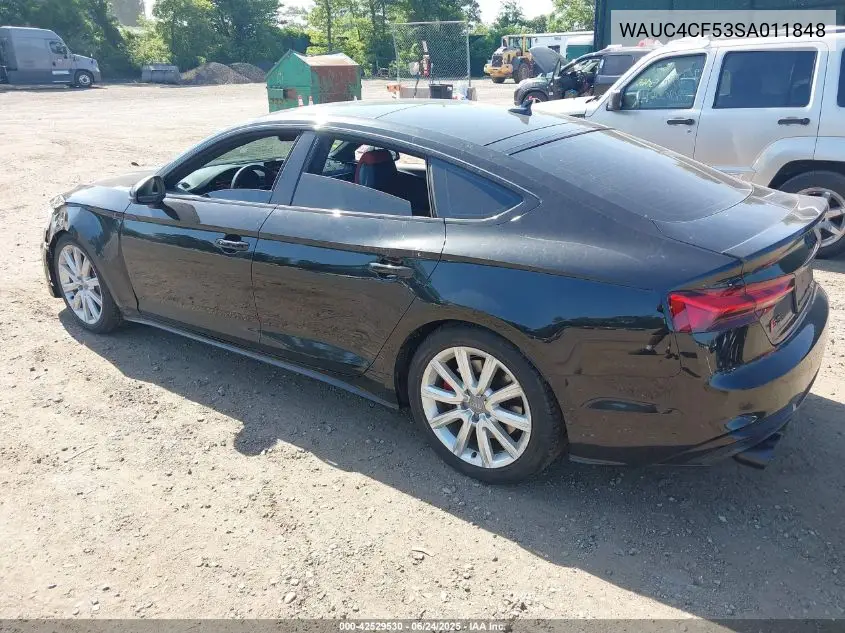 2025 Audi S5 Sportback Premium Tfsi Quattro Tiptronic VIN: WAUC4CF53SA011848 Lot: 42529530