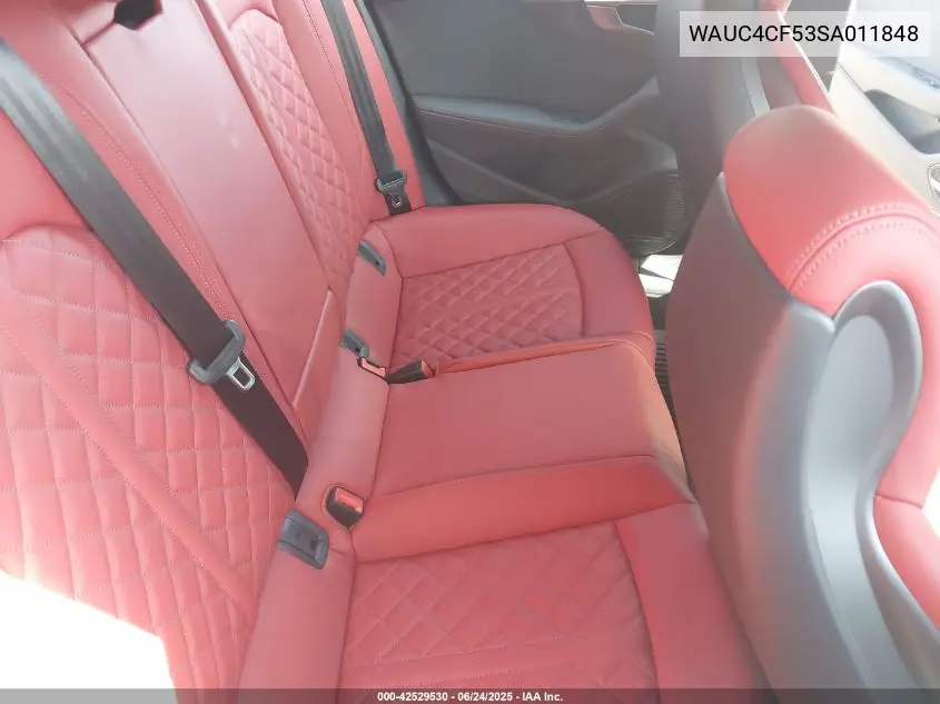 2025 Audi S5 Sportback Premium Tfsi Quattro Tiptronic VIN: WAUC4CF53SA011848 Lot: 42529530