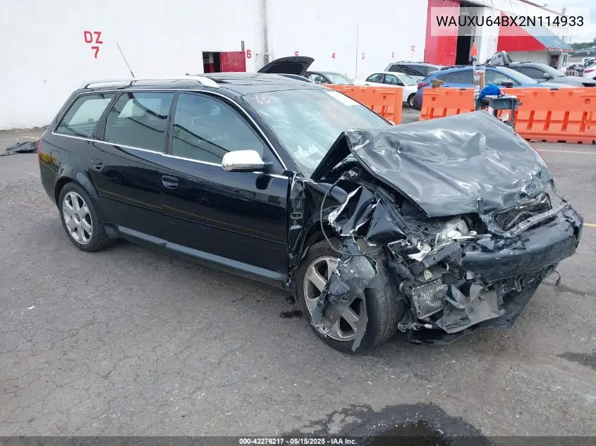 2002 Audi S6 Avant VIN: WAUXU64BX2N114933 Lot: 42276217