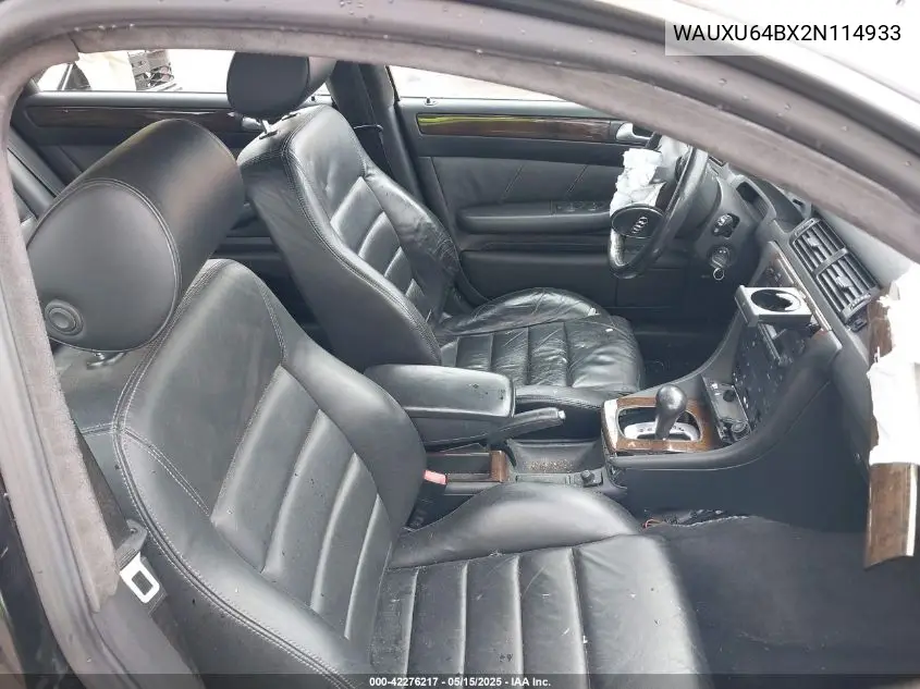 2002 Audi S6 Avant VIN: WAUXU64BX2N114933 Lot: 42276217