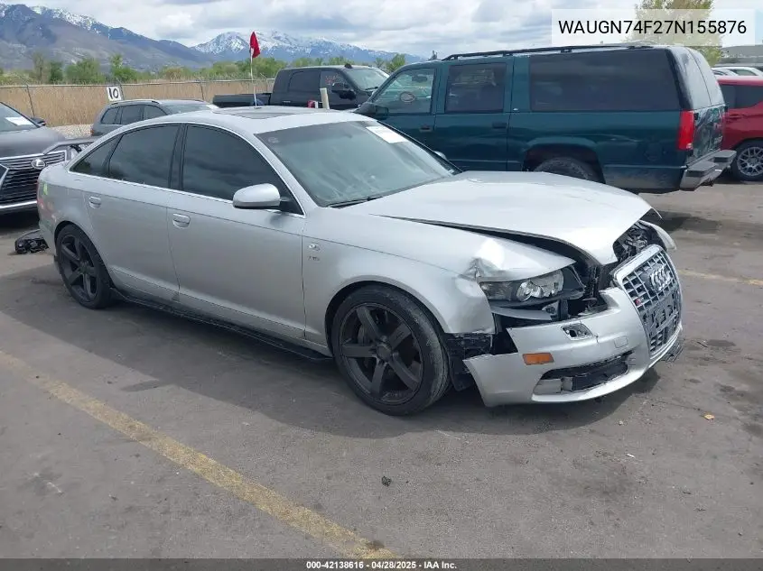 2007 Audi S6 5.2 VIN: WAUGN74F27N155876 Lot: 42138616