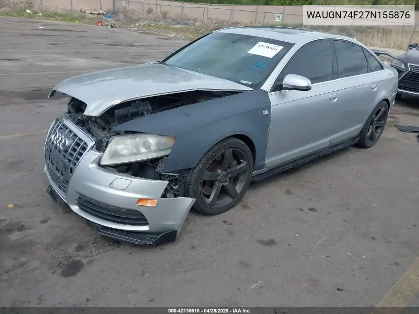 2007 Audi S6 5.2 VIN: WAUGN74F27N155876 Lot: 42138616
