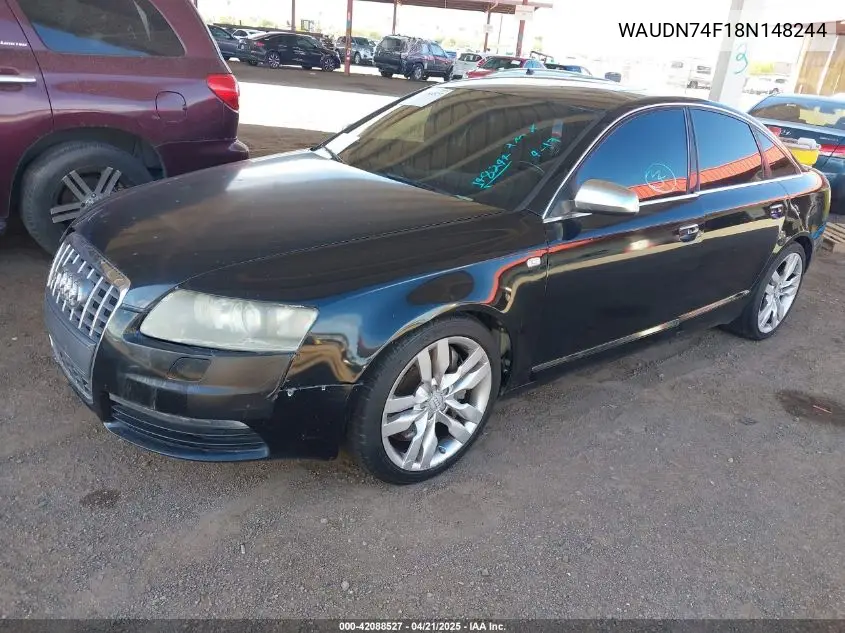 2008 Audi S6 5.2 VIN: WAUDN74F18N148244 Lot: 42088527