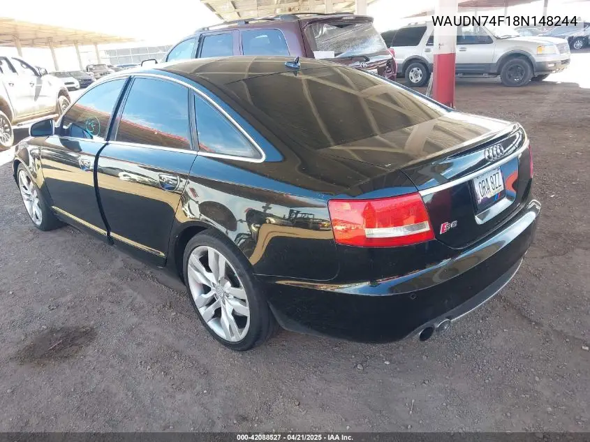 2008 Audi S6 5.2 VIN: WAUDN74F18N148244 Lot: 42088527