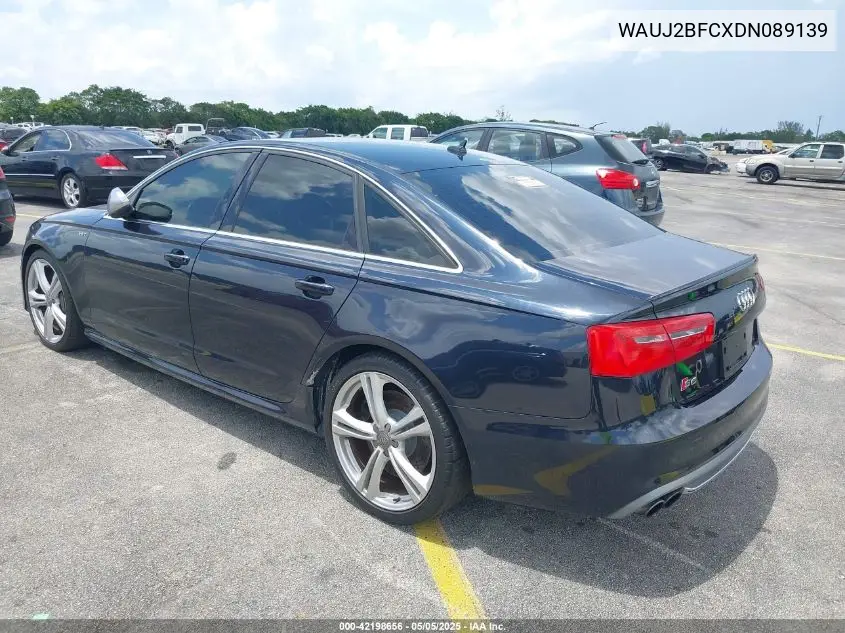 2013 Audi S6 4.0T Prestige VIN: WAUJ2BFCXDN089139 Lot: 42198656