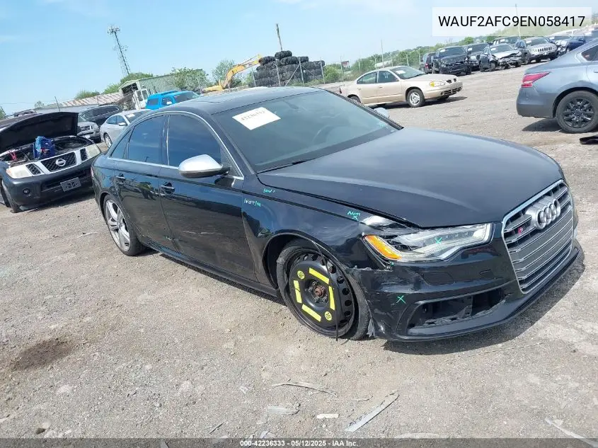 2014 Audi S6 4.0T Prestige VIN: WAUF2AFC9EN058417 Lot: 42236333