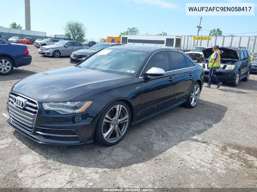 2014 Audi S6 4.0T Prestige VIN: WAUF2AFC9EN058417 Lot: 42236333