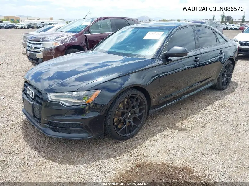 2014 Audi S6 4.0T Prestige VIN: WAUF2AFC3EN086570 Lot: 42259482