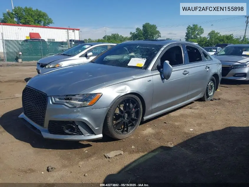 2014 Audi S6 4.0T Prestige VIN: WAUF2AFCXEN155898 Lot: 42273882