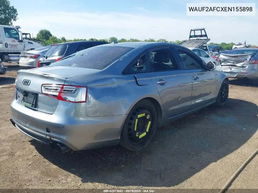 2014 Audi S6 4.0T Prestige VIN: WAUF2AFCXEN155898 Lot: 42273882