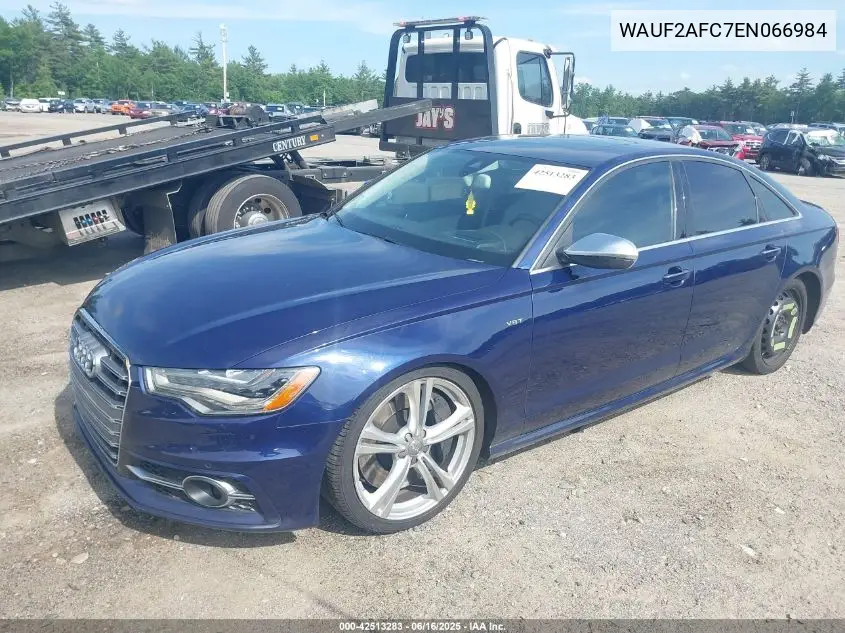 2014 Audi S6 4.0T Prestige VIN: WAUF2AFC7EN066984 Lot: 42513283