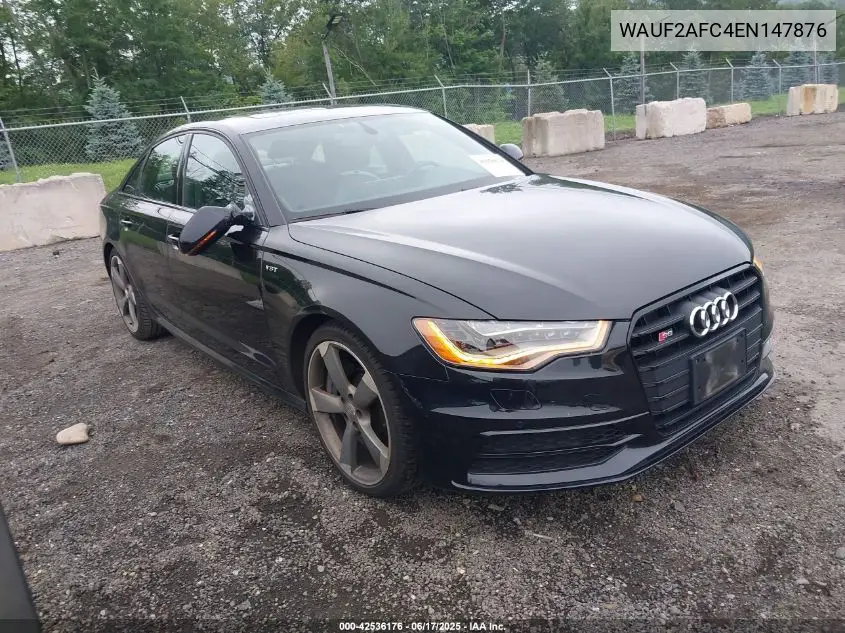 2014 Audi S6 4.0T Prestige VIN: WAUF2AFC4EN147876 Lot: 42536176