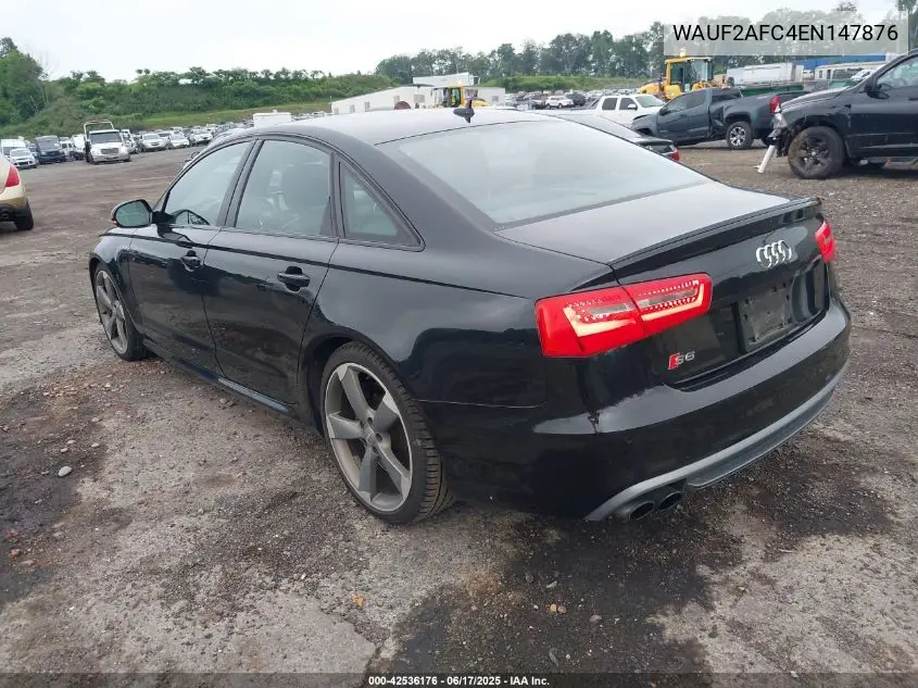 2014 Audi S6 4.0T Prestige VIN: WAUF2AFC4EN147876 Lot: 42536176