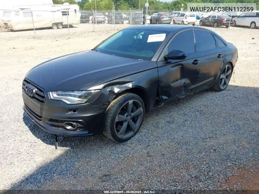 2014 Audi S6 4.0T Prestige VIN: WAUF2AFC3EN112259 Lot: 42590005