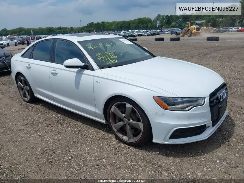 2014 Audi S6 4.0T Prestige VIN: WAUF2BFC9EN098227 Lot: 42622167