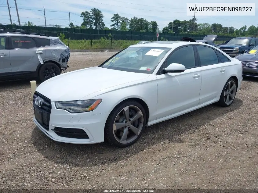 2014 Audi S6 4.0T Prestige VIN: WAUF2BFC9EN098227 Lot: 42622167