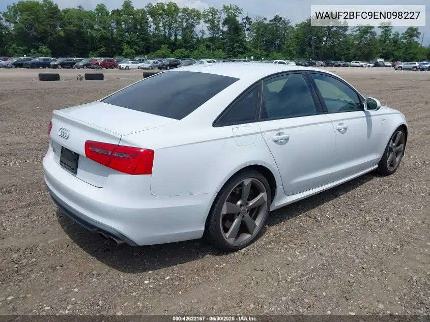 2014 Audi S6 4.0T Prestige VIN: WAUF2BFC9EN098227 Lot: 42622167