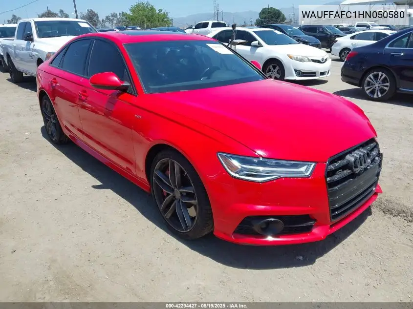 2017 Audi S6 4.0T Premium Plus VIN: WAUFFAFC1HN050580 Lot: 42294427