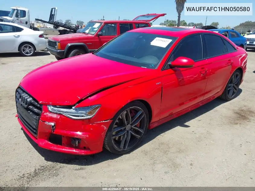 2017 Audi S6 4.0T Premium Plus VIN: WAUFFAFC1HN050580 Lot: 42294427