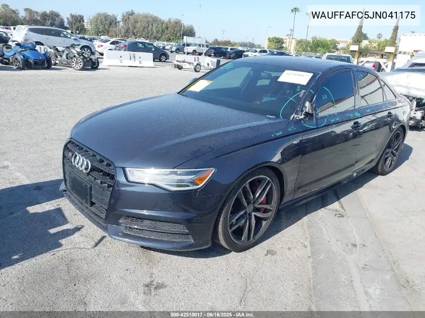 2018 Audi S6 4.0T Premium Plus VIN: WAUFFAFC5JN041175 Lot: 42510017