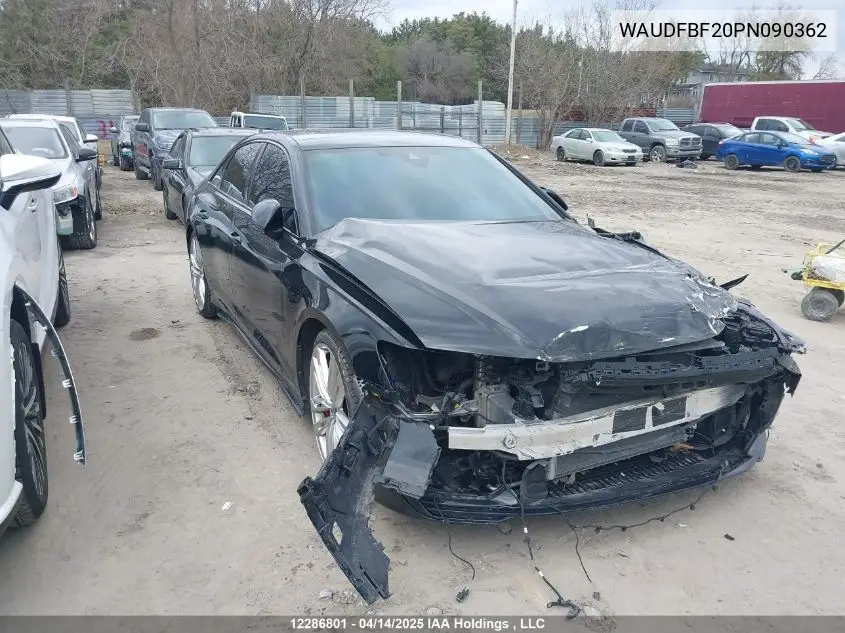 2023 Audi S6 VIN: WAUDFBF20PN090362 Lot: 12286801
