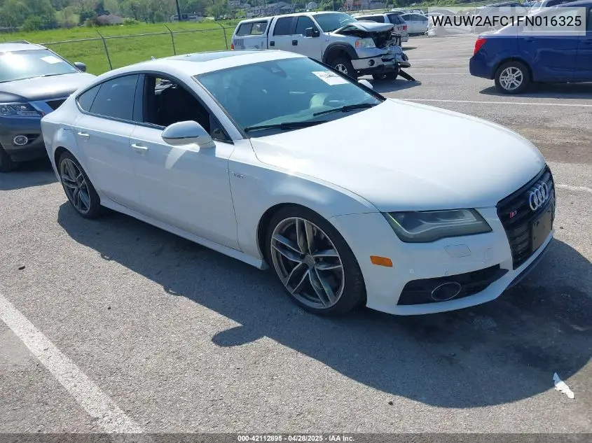 2015 Audi S7 4.0T VIN: WAUW2AFC1FN016325 Lot: 42112895