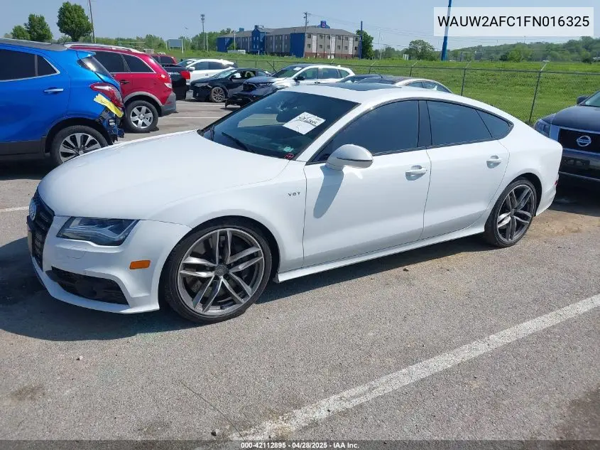 2015 Audi S7 4.0T VIN: WAUW2AFC1FN016325 Lot: 42112895