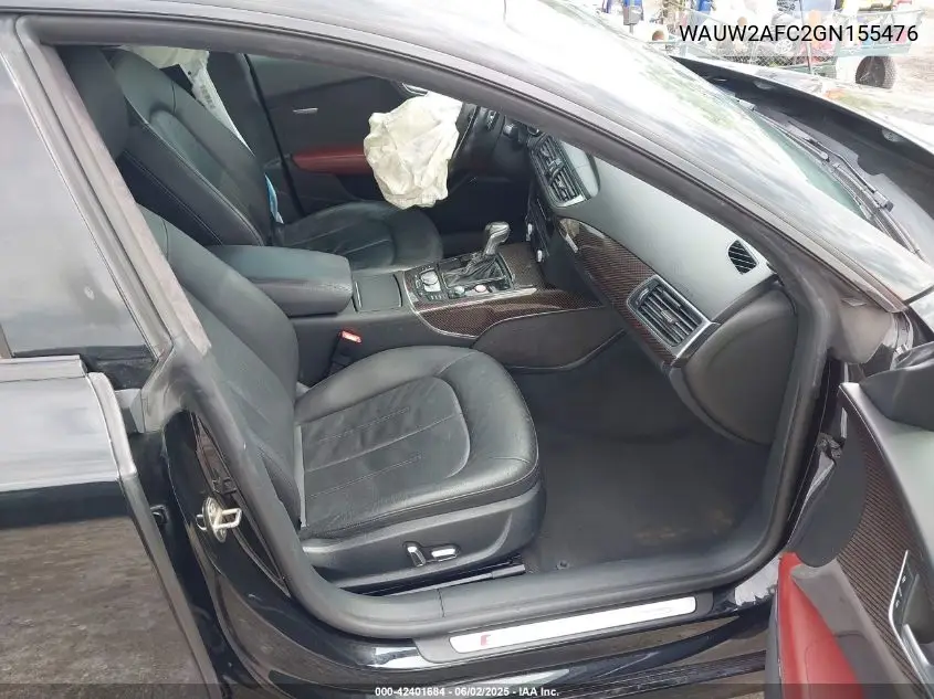 2016 Audi S7 4.0T VIN: WAUW2AFC2GN155476 Lot: 42401684