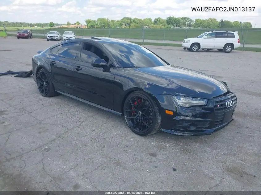 2018 Audi S7 4.0T Premium Plus VIN: WAU2FAFC2JN013137 Lot: 42273865