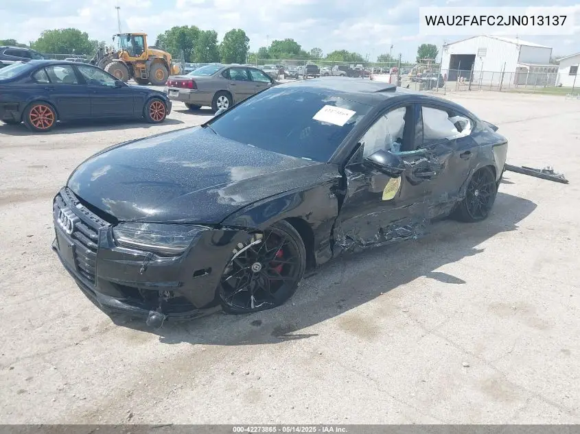 2018 Audi S7 4.0T Premium Plus VIN: WAU2FAFC2JN013137 Lot: 42273865