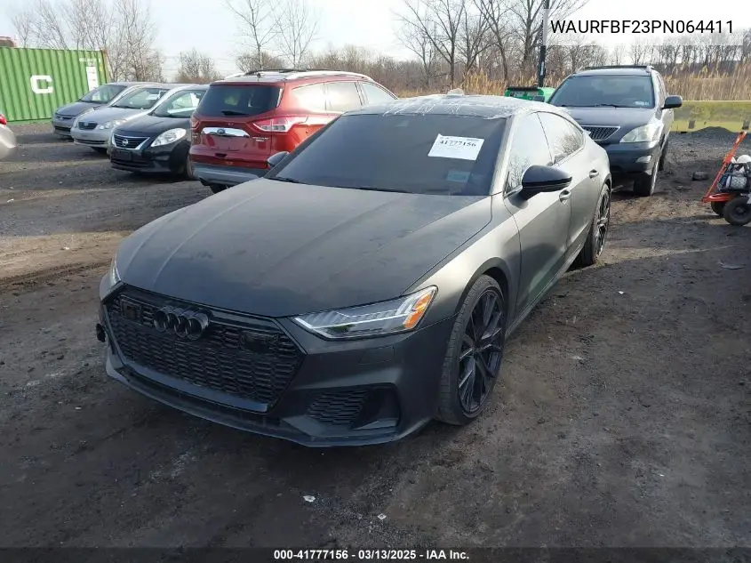 2023 Audi S7 Sportback Premium Plus Tfsi Quattro Tiptronic VIN: WAURFBF23PN064411 Lot: 41777156