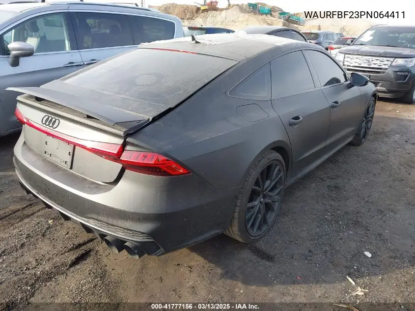 2023 Audi S7 Sportback Premium Plus Tfsi Quattro Tiptronic VIN: WAURFBF23PN064411 Lot: 41777156