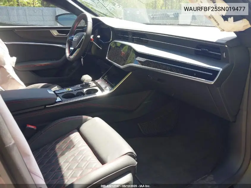2025 Audi S7 Sportback Premium Plus Tfsi Quattro Tiptronic VIN: WAURFBF25SN019477 Lot: 42212747