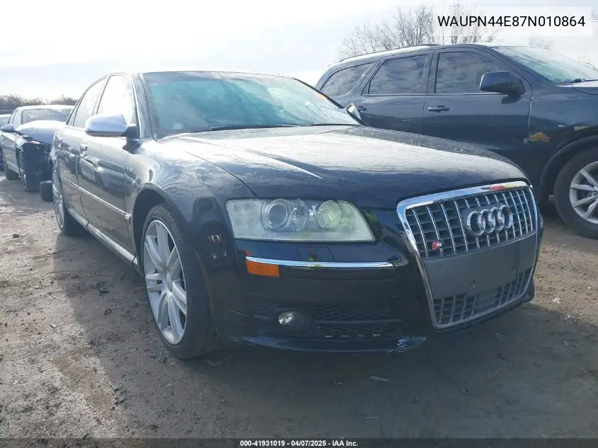 2007 Audi S8 5.2 VIN: WAUPN44E87N010864 Lot: 41931019