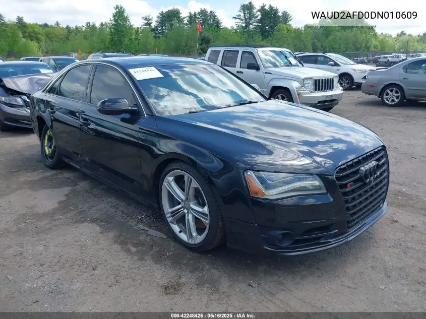 2013 Audi S8 4.0T (Tiptronic) VIN: WAUD2AFD0DN010609 Lot: 42248426