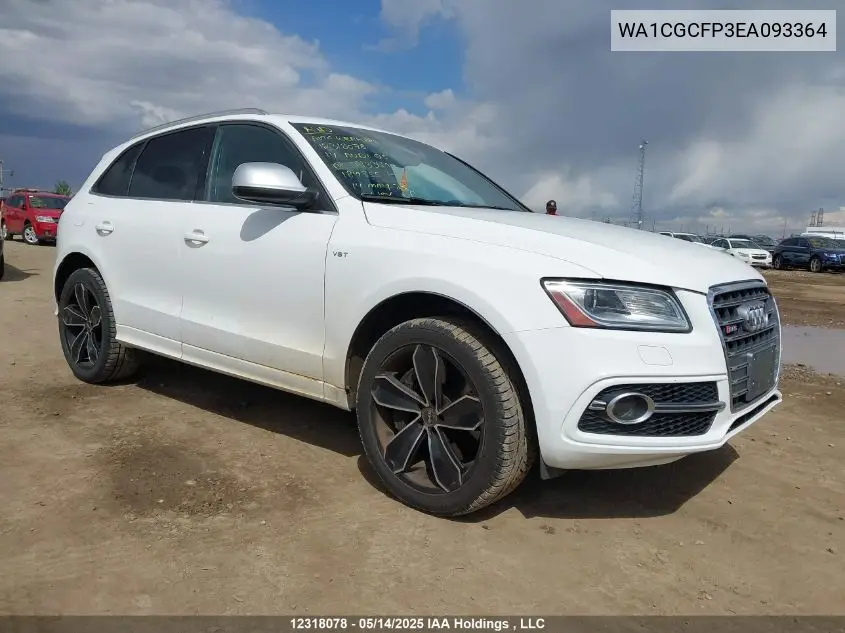 2014 Audi Sq5 Premium Plus VIN: WA1CGCFP3EA093364 Lot: 12318078