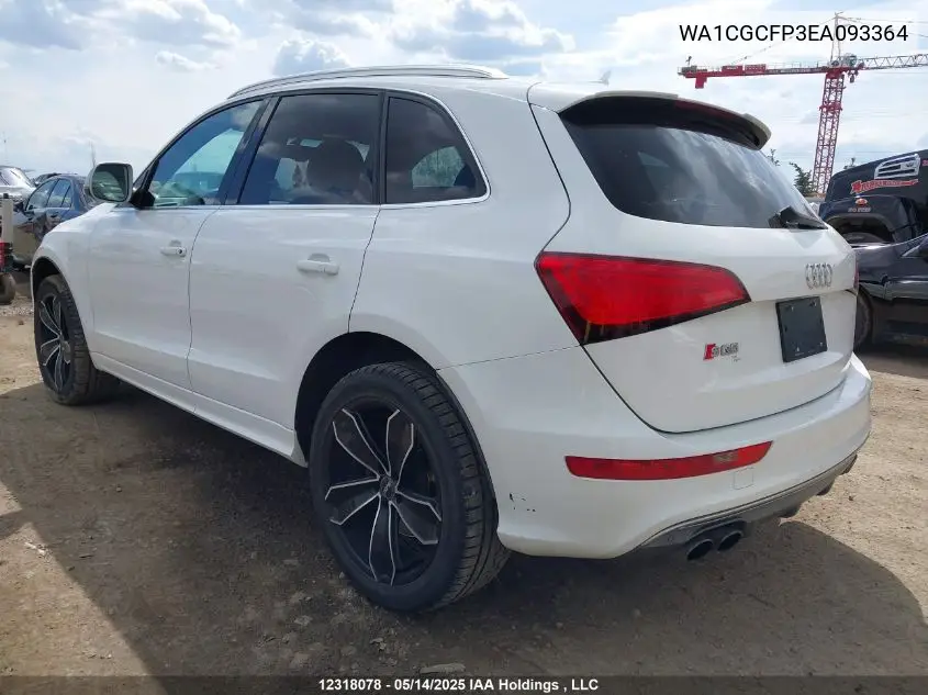 2014 Audi Sq5 Premium Plus VIN: WA1CGCFP3EA093364 Lot: 12318078