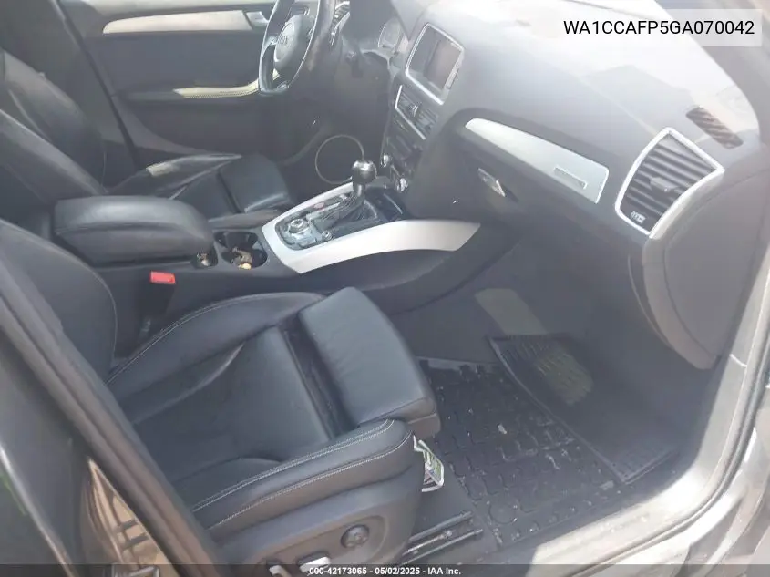 2016 Audi Sq5 Premium Plus VIN: WA1CCAFP5GA070042 Lot: 42173065