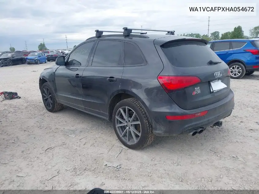 2017 Audi Sq5 3.0T Premium Plus VIN: WA1VCAFPXHA054672 Lot: 42239501