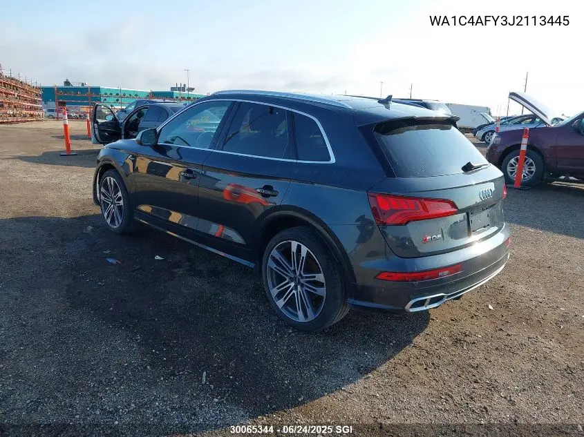 2018 Audi Sq5 Prestige VIN: WA1C4AFY3J2113445 Lot: 30065344