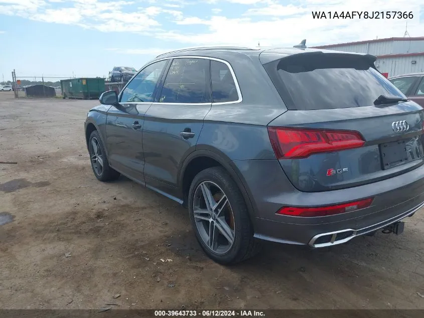 2018 Audi Sq5 3.0T Premium Plus VIN: WA1A4AFY8J2157366 Lot: 39643733