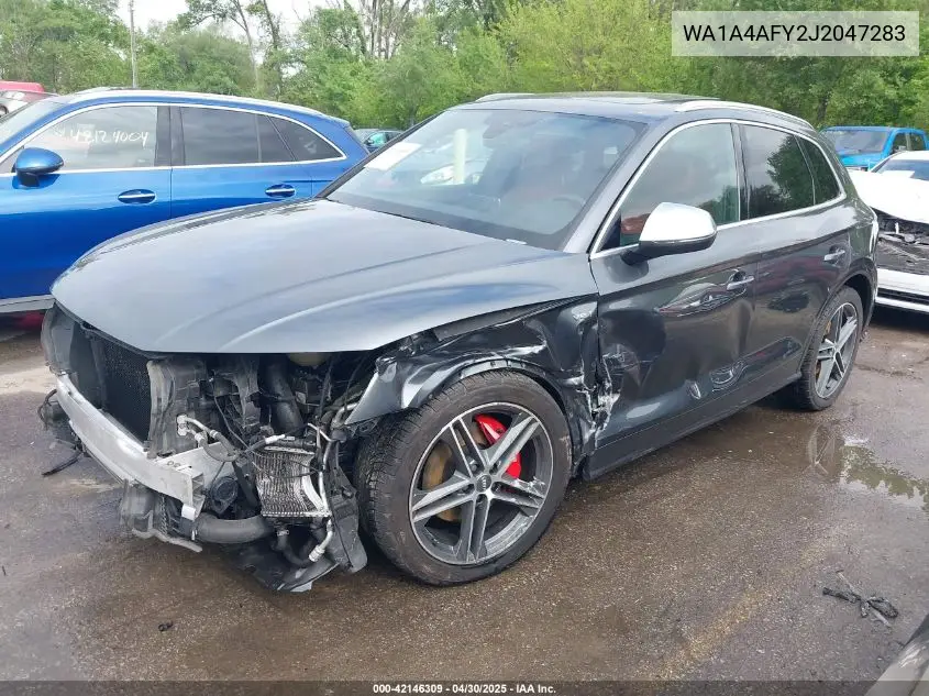 2018 Audi Sq5 3.0T Premium Plus VIN: WA1A4AFY2J2047283 Lot: 42146309