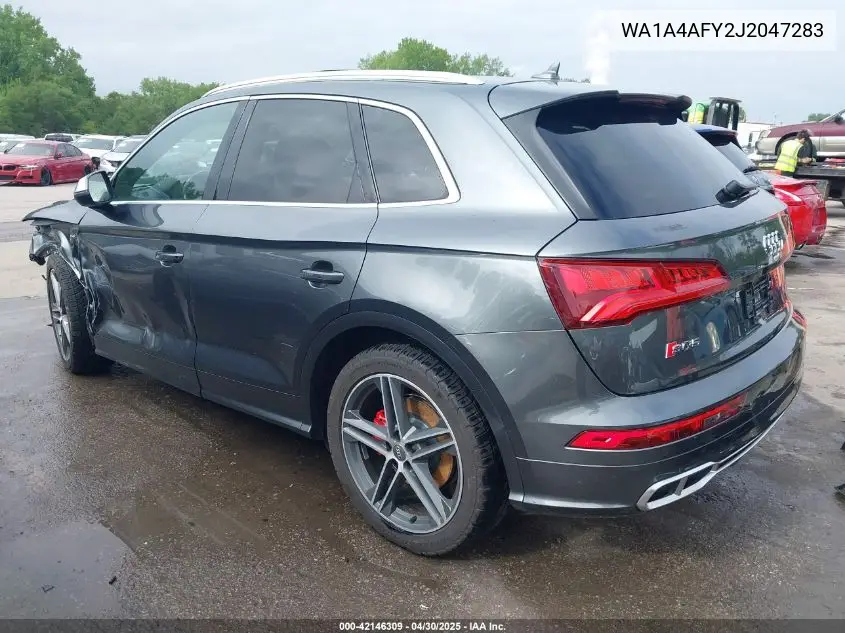 2018 Audi Sq5 3.0T Premium Plus VIN: WA1A4AFY2J2047283 Lot: 42146309