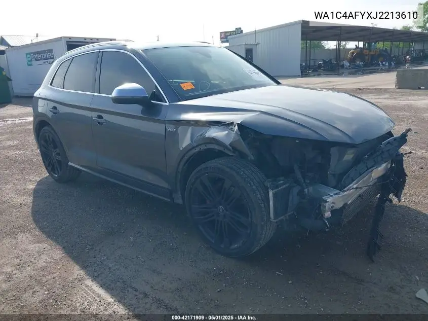 2018 Audi Sq5 3.0T Premium Plus VIN: WA1C4AFYXJ2213610 Lot: 42171909